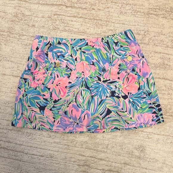 Lilly Pulitzer Dresses & Skirts - Lilly Pulitzer Tropical Pink and Blue Mini Skirt